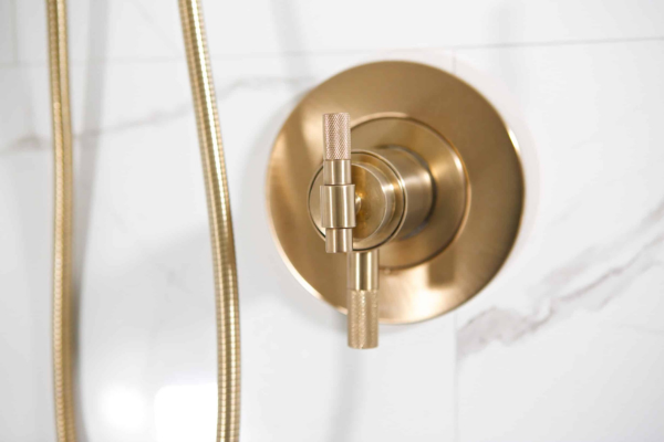 Gold Bathroom Accents | Copper Sky Design + Remodel