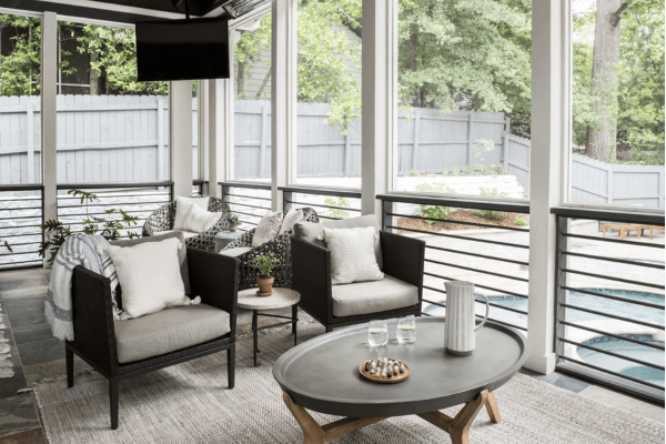 Outdoor Lounge Area | Copper Sky Design + Remodel