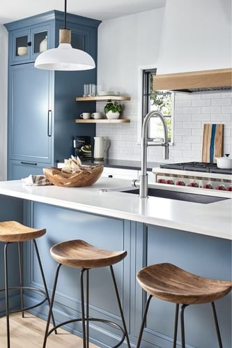 Blue Kitchen Cabinets