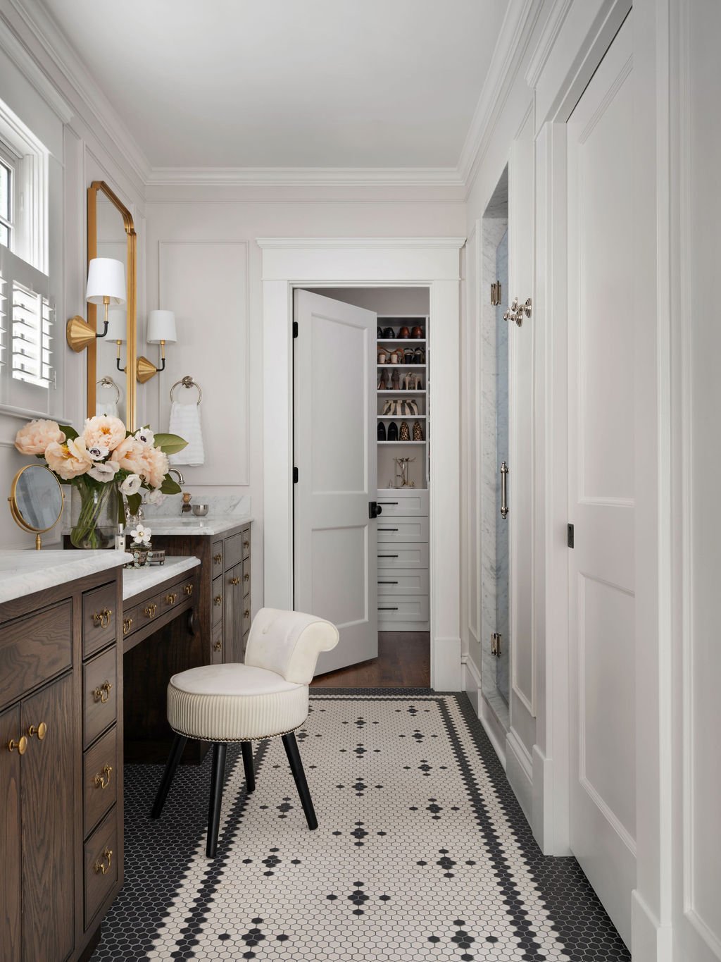 Primary bathroom renovation in 1920s Colonial Revival Cottage in Atlanta