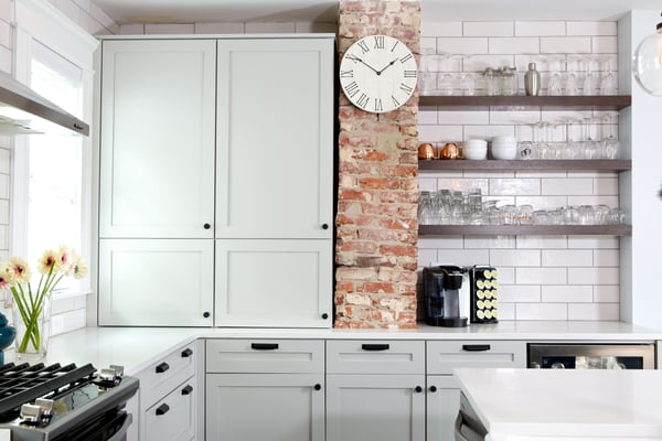 Exposed Brick in Kitchen