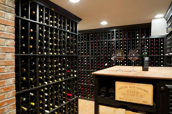 Wine cellar in full-home renovation in atlanta ga